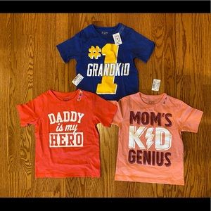 BRAND NEW size 3T shirts! Super cute!